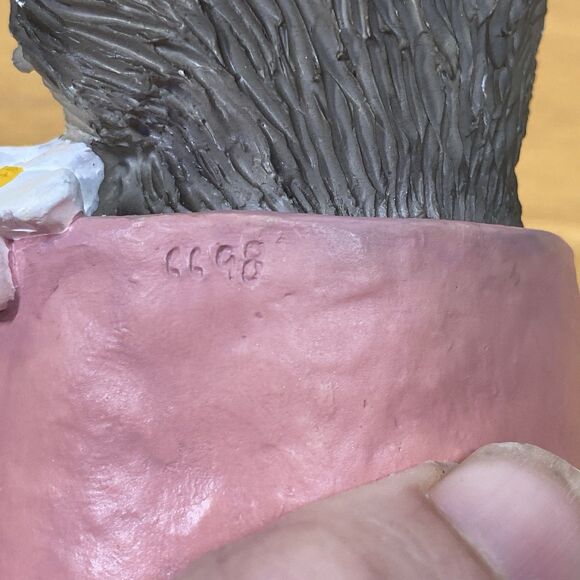 Vtg Silver Tabby Cat Playful in a Pot Collectible Figurine - My Kitty Collection - Picture 12 of 12